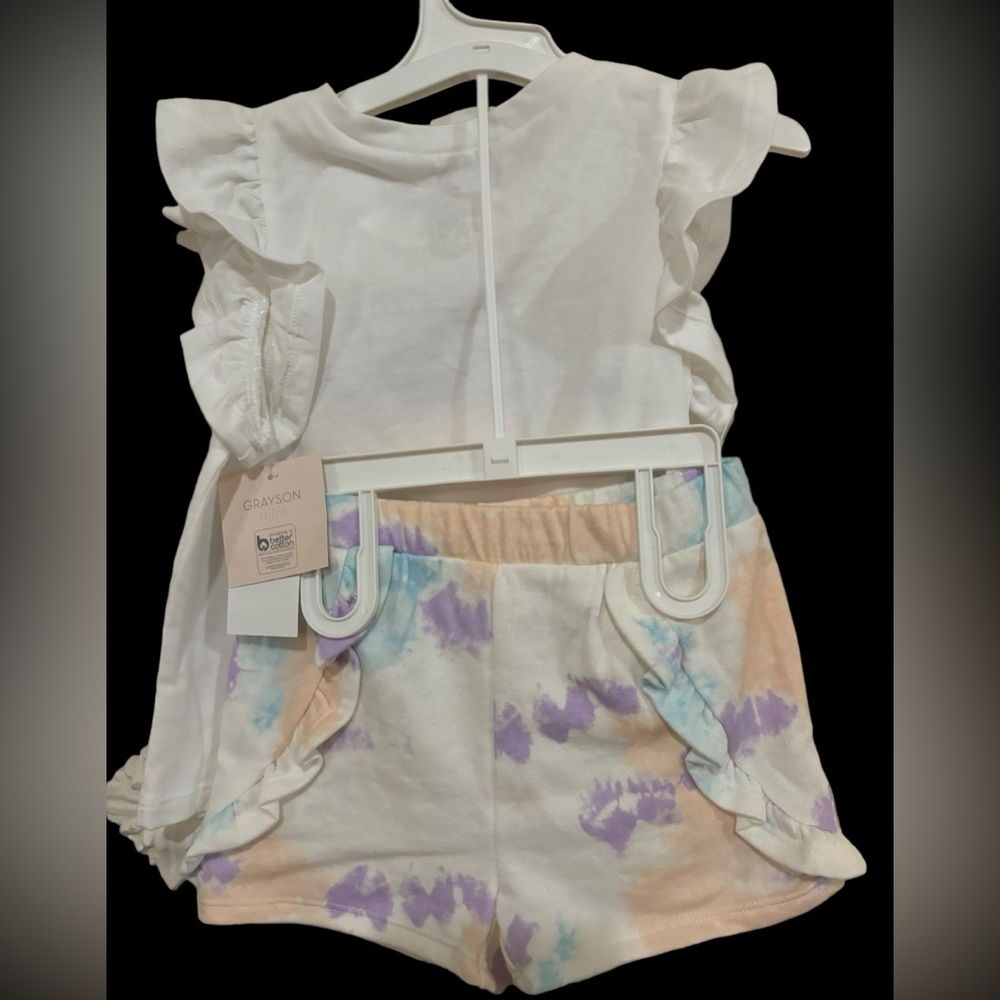 Grayson Mini Malibu Graphic Tee & Short Set - Size 3T - Picture 4 of 5